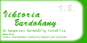 viktoria burdohany business card